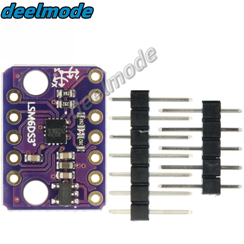 Gy-lsm6ds3 Accelerometer Gyro ฝังดิจิตอลอุณหภูมิ Sensor Board SPI IIC I2C อินเทอร ์ เฟซ Breakout โมด