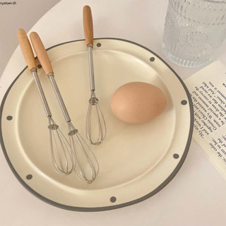 🌷COD🌷ตะกร้อตีไข่ ตีครีม เนย สเตนเลส ขนาดเล็ก แบบพกพา พร้อมด้…