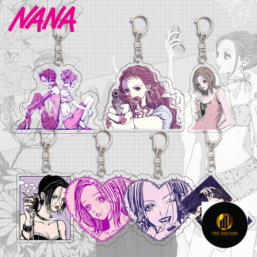 พวงกุญแจอุปกรณ์ต่อพ่วงที่แตกต่างกันในโลก Nana, Nana Osaki HD สองด้าน Nana Komatsu Nana