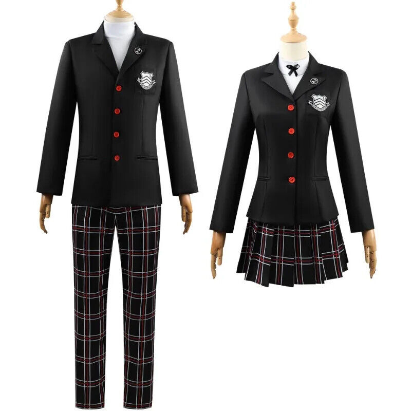 เกม Persona 5 Amamiya Ren Kasumi Yoshizawa คอสเพลย์ผู้ชายผู้หญิงชุดนักเรียน