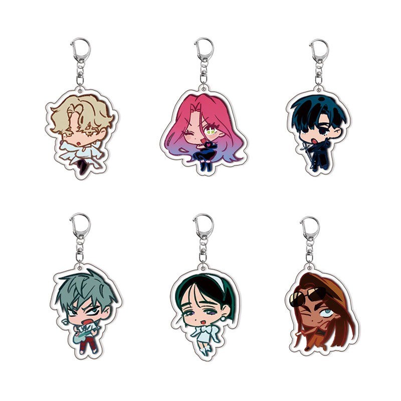 อะนิเมะ Alien Stage Chibis พวงกุญแจอุปกรณ์เสริมกระเป๋า Luka Ivan Till Mizi Hyuna Suai พวงกุญแจเครื่องประดับแฟนของขวัญ