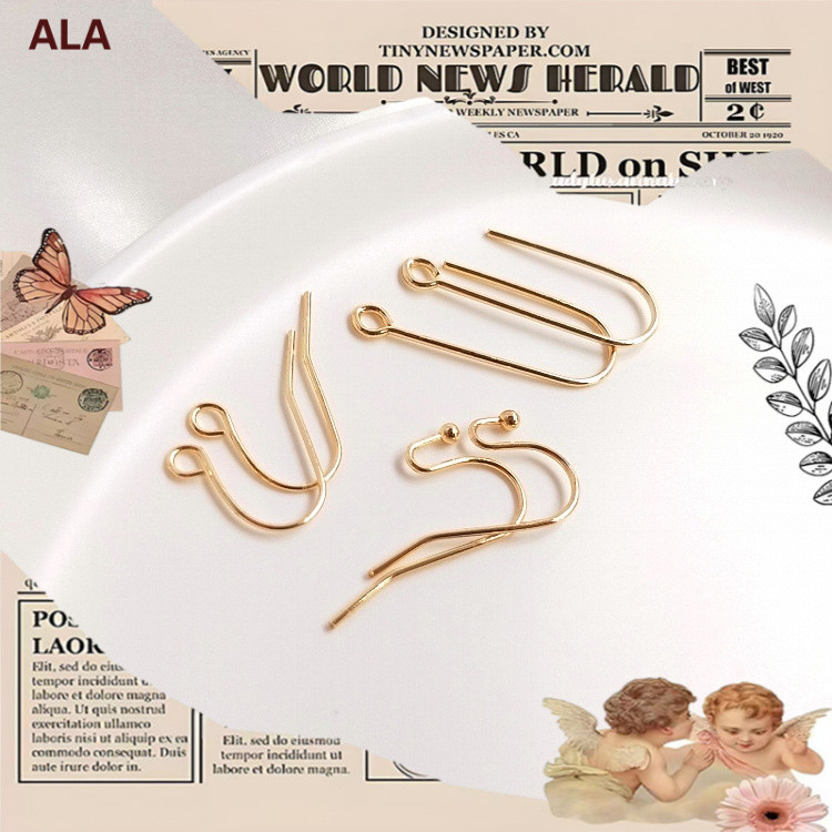 【💖เครื่องประดับ DIY💖】ตะขอต่างหู ชุบทอง 14K แฮนด์เมด เข้ากับทุกการแต่งกาย สไตล์ฝรั่งเศส DIY[DIY/earin