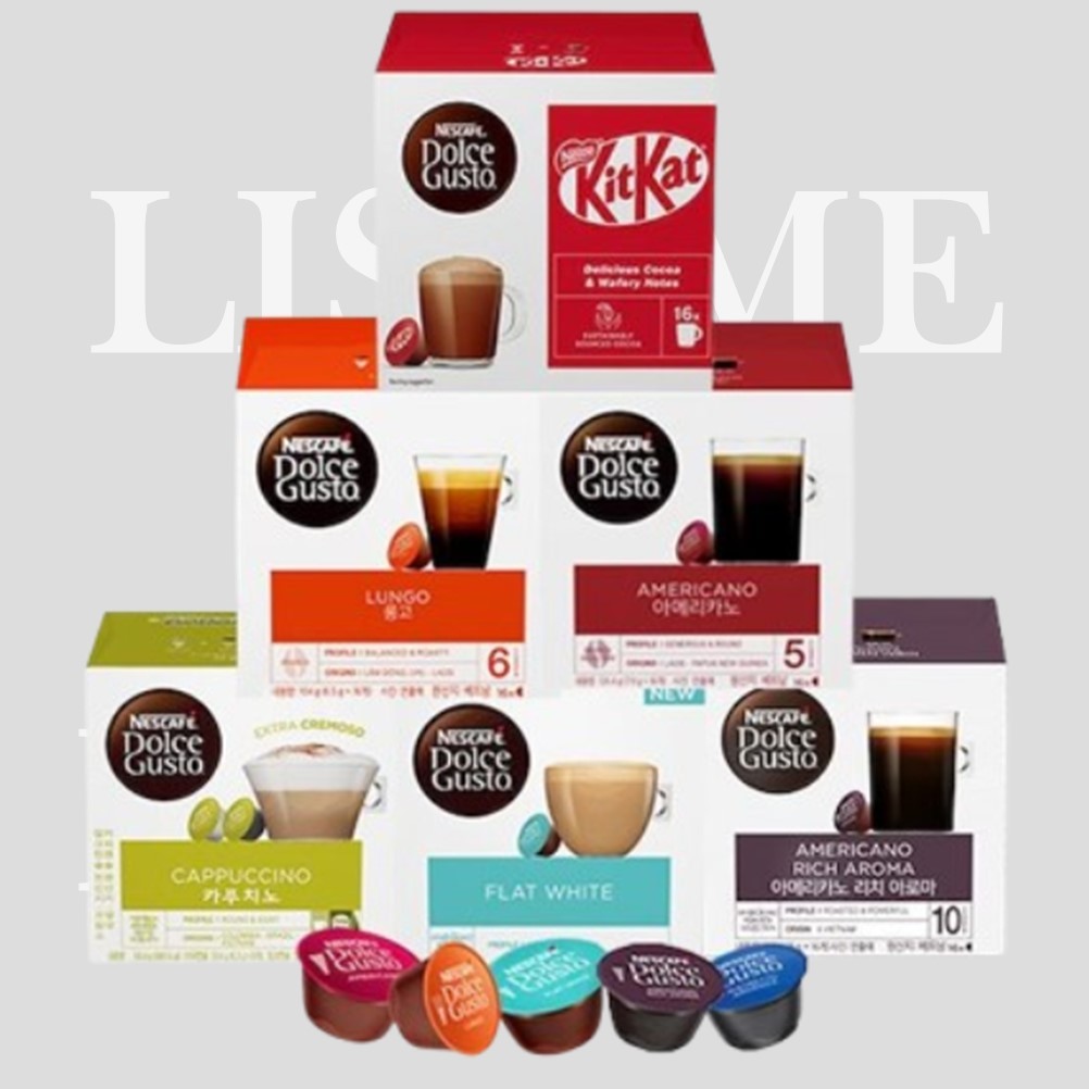 Official Partner Nescafe Dolce Gusto ของแท้ Capsule Coffee Collection 16 Capsul