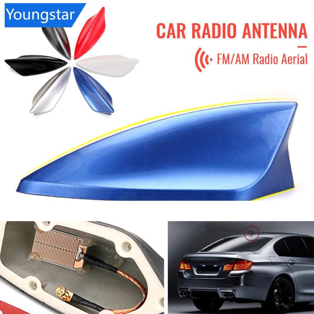 FFY Universal Car Shark Fin Antenna สัญญาณหลังคาอัตโนมัติ FM/AM วิทยุ Aerial Replacement