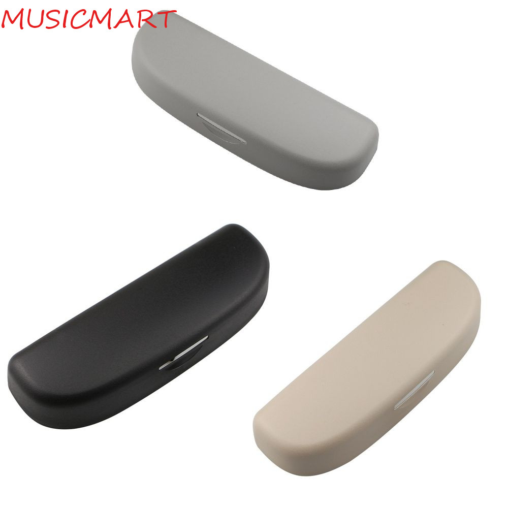 ที่ใส่แว่นกันแดด MUSICMART, กล่องใส่แว่นตารถยนต์พลาสติกที่เหมาะสม, มัลติฟังก์ชั่นสีดําสีเทาสีเบจแว่นตากล่องอุปกรณ์เสริม