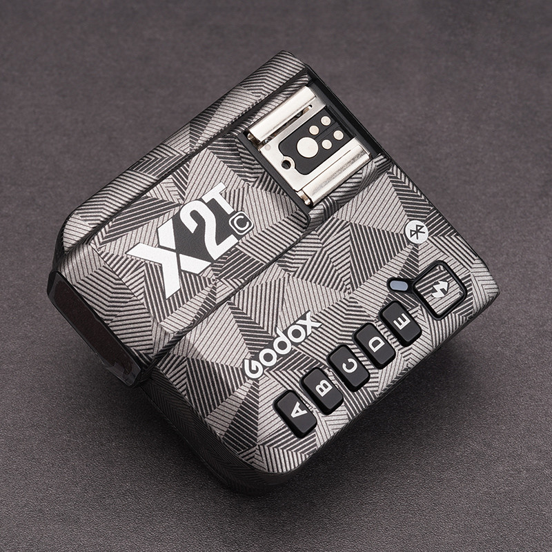 เหมาะสําหรับ Godox X2T Flash Trigger ฟิล์มป้องกัน Matte สติกเกอร์สีดําสติกเกอร์ลวงตาหนัง 3M