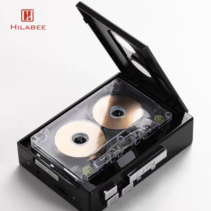[hilabee] เครื่องเล่นเทปคาสเซ็ต USB2.0 Fat32 DC 5V ใช้งานง่ายบันทึกด้วยตนเองทนทานสเตอริโอเต็มรูปแบบ