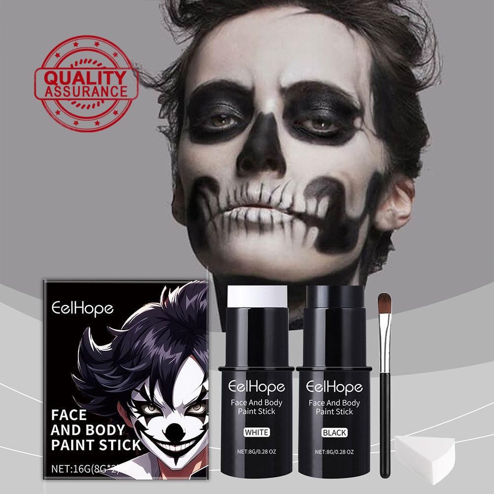 อีลี่ฮอปส์ เซนต์. Feast Day Face Painting Stick Set Full Colourful Coverage Clown Makeup Sticks G1o2