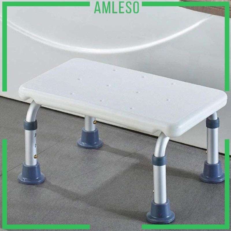 [Amleso] เก้าอี้อาบน้ํา อลูมิเนียม รองรับน้ําหนักได้ถึง 300 ปอนด์ สําหรับผู้สูงอายุ