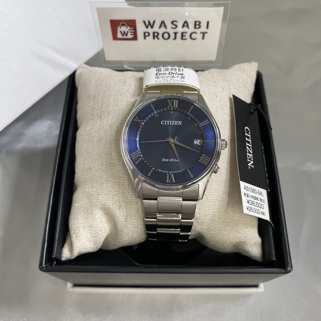 [Authentic★Direct from Japan] CITIZEN AS1060-54L Unused Eco Drive Sapphire glass Navy SS Analog Men Wrist watch นาฬิกาข้อมือ