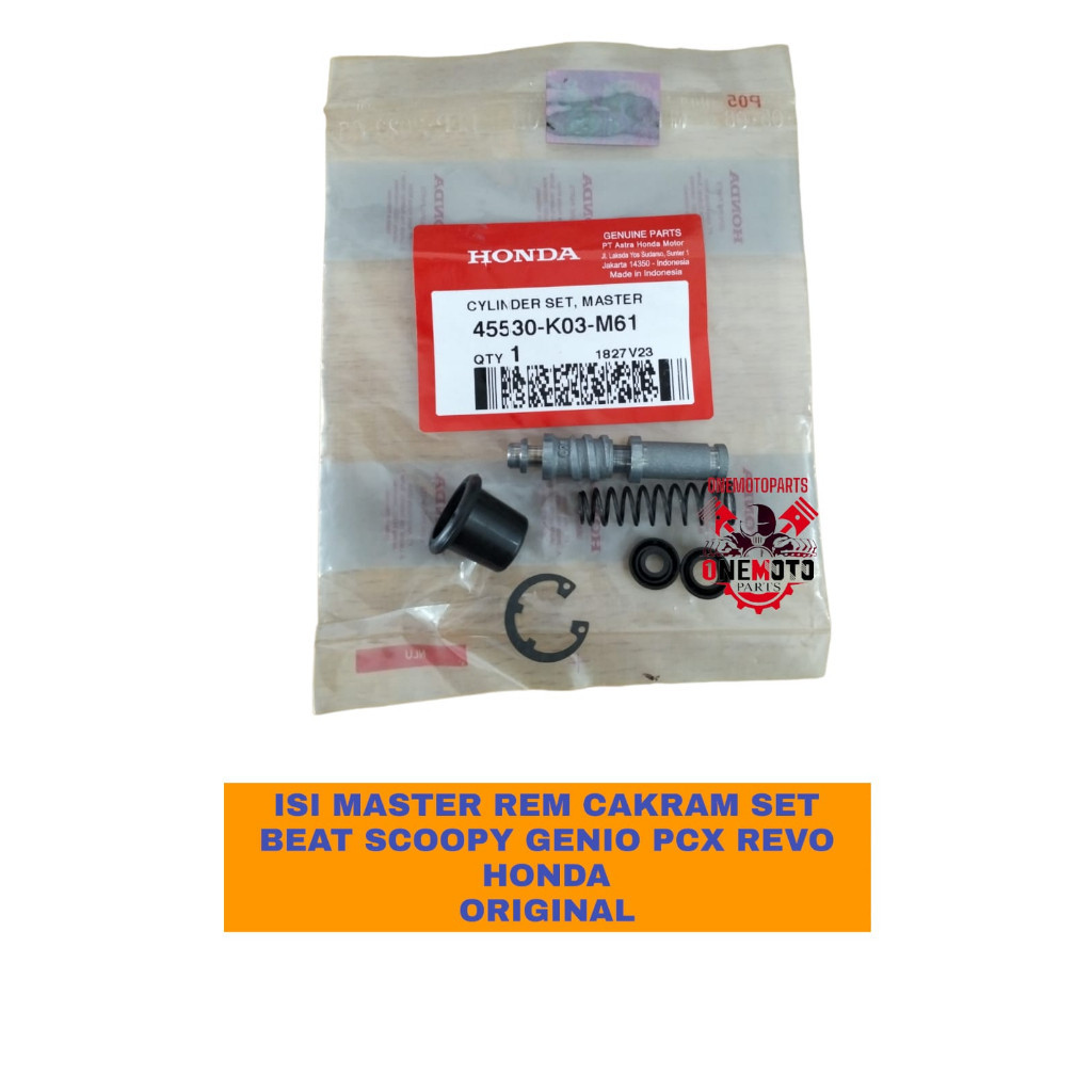 Orimoto - แผ่นดิสก์เบรกหลักฐานชุด BEAT ESP SCOOPY ESP GENIO PCX REVO HONDA ORIGINAL 45530-K03-M61