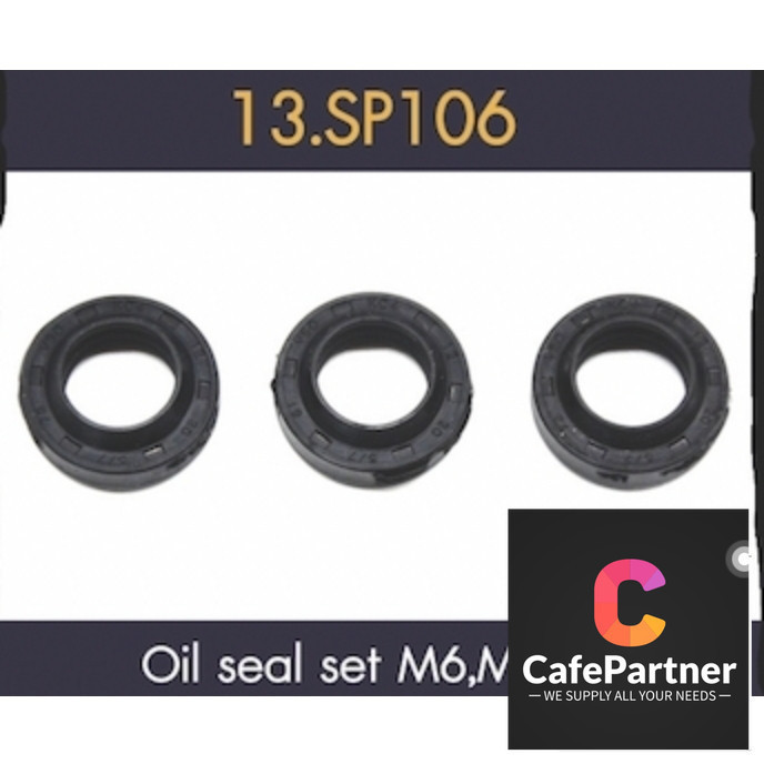 ชุดอะไหล่ เครื่องฉีดน้ำเเรงดันสูง FLOW ชุด SP106 : SP106 Oil seal โอริงน้ำมัน (1 ชุด 3 ตัว) ใช้สำหรับปั๊มรุ่น หัวใหม่
