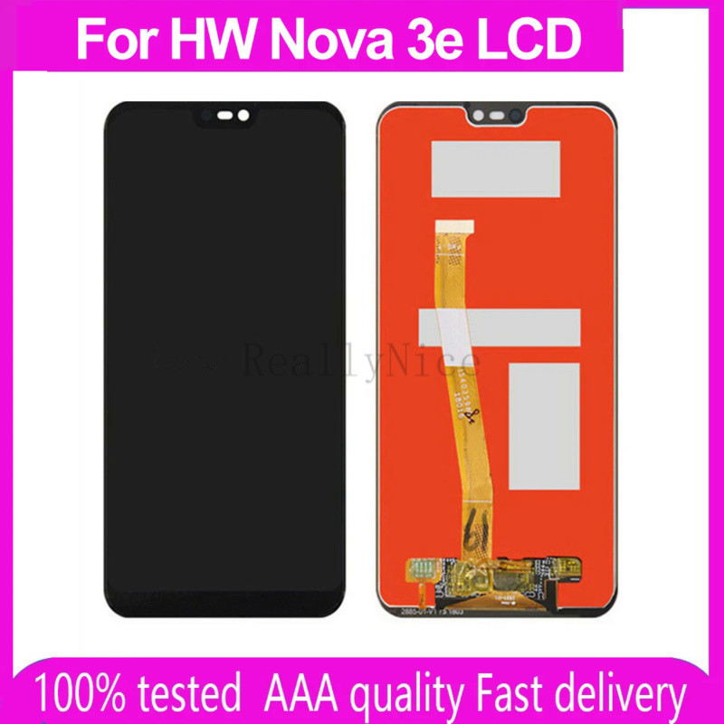อะไหล่หน้าจอสัมผัสดิจิทัล LCD แบบเปลี่ยน สําหรับ HuaWei Nova3e HuaWei Nova3e