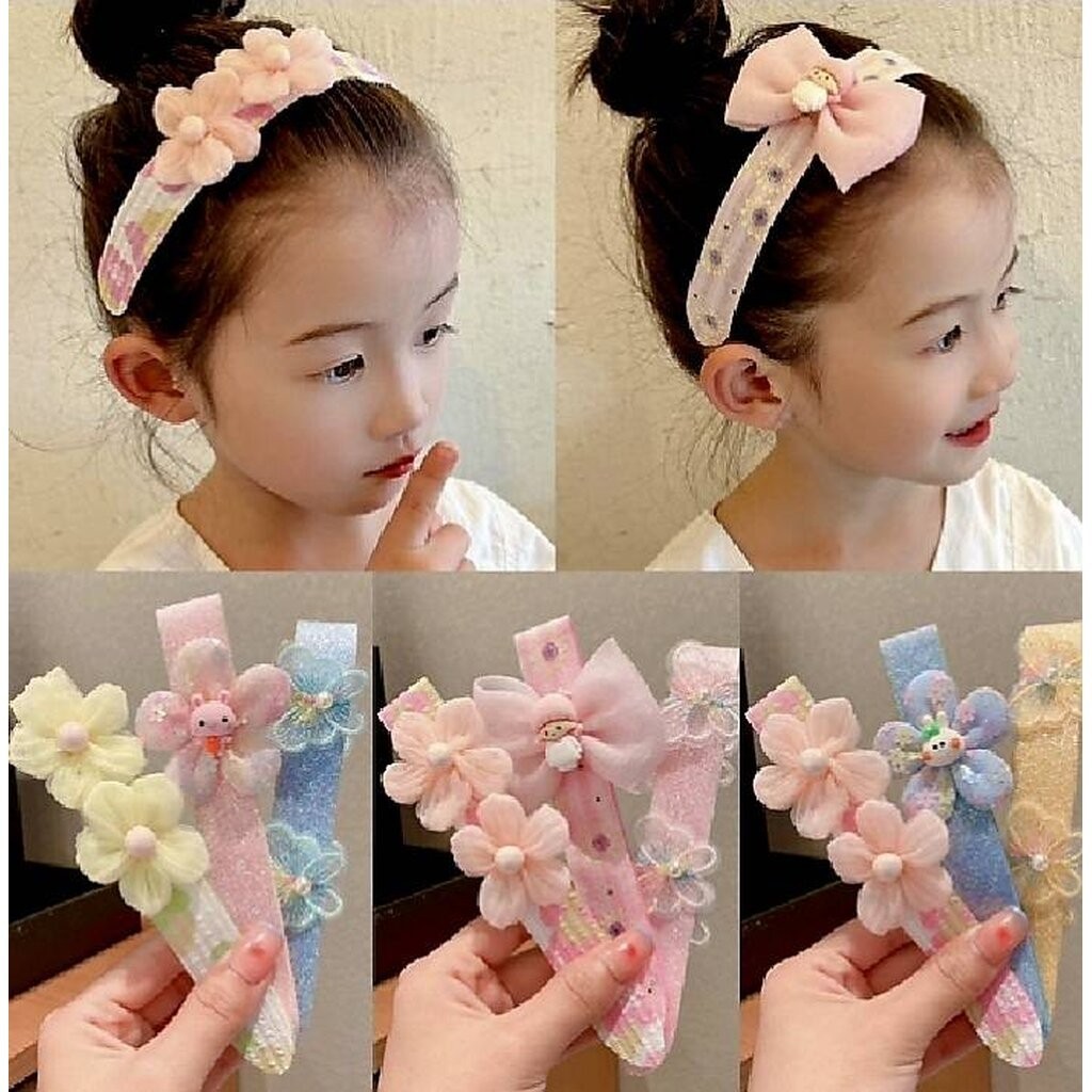 💗มาหยากิ๊ฟช้อป💗 ที่คาดผม เก็บไรผม เด็กผู้หญิงน่ารัก สีสันสดใส เครื่องประดับผมเด็ก