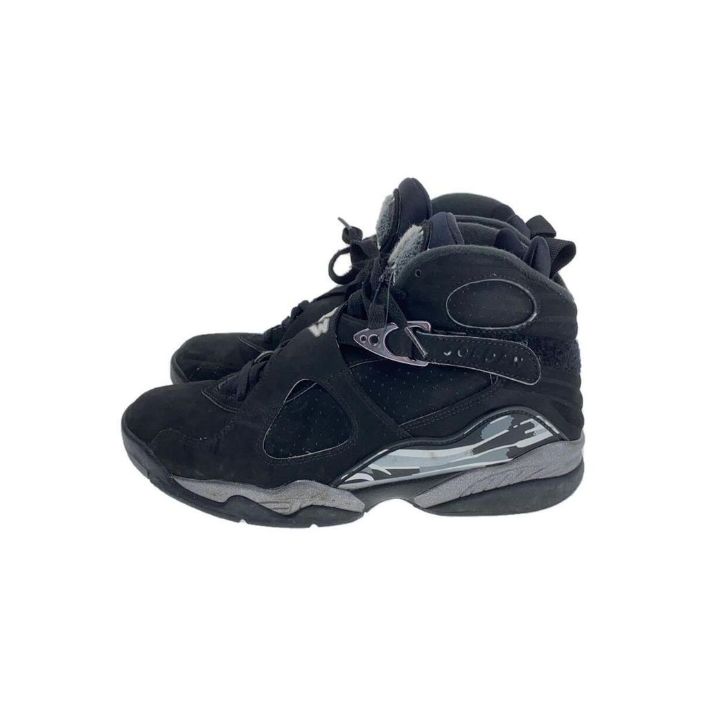 Nike Air Jordan 8 1 2 6 5 38 รองเท้าผ้าใบ ข้อสูง สีดํา ย้อนยุค ส่งตรงจากญี่ปุ่น มือสอง
