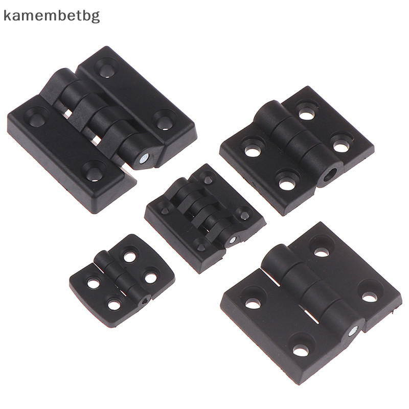 Kamembetbg 1PCS บานพับขนาดเล็กพลาสติกสีดําประตูแบริ่งก้นตู้ ABS บานพับ TH