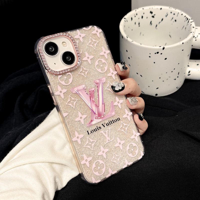 เคสไอโฟน 14 pro max 15 pro max 13 pro max 16 pro max เคสไอโฟน11 13 15 16 12 14 12 pro max 16 pro 15pro 13 pro 14 pro 12 pro เคส กันกระแทก Luxury rhinestone brand label
