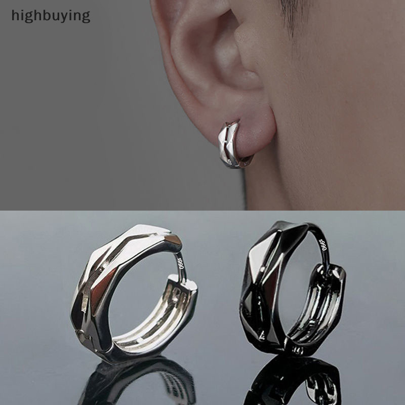 [highbuying] แฟชั่น ที่เรียบง่าย เรขาคณิต ห่วง ต่างหู สําหรับผู้ชาย ฮิปฮอป ร็อค เทรนด์ สตรีท ปาร์ตี้ เครื่องประดับ ของขวัญ สินค้าใหม่