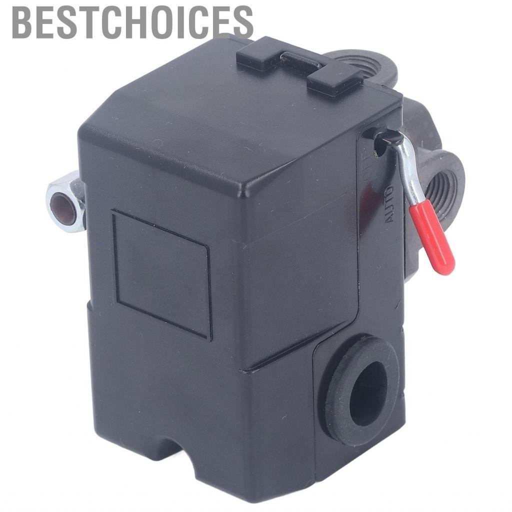 Bestchoices Air Compressor Pressure Switch  20A AC 220V 95 To 125PSI Pump 4 Port Automatic for Machine