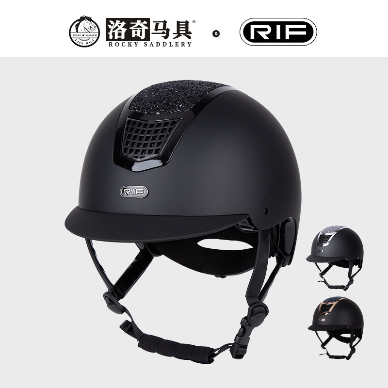 RIF หมวกกันน็อคขี่ม้าผู้ชายผู้หญิง Rider Rider Head อุปกรณ์ป้องกันหมวกกันน็อคขี่เด็ก Choice S หมวกกั