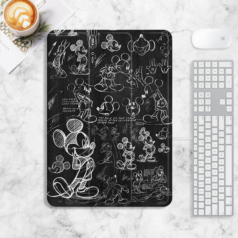 เคส Mickey Doodle iPad 10.2 gen7/8/9 เคส iPad air1/2/3/4/5 mini6 เคส iPad pro11 pro12.9 gen10 2022 เคสช ่ องเสียบปากกา