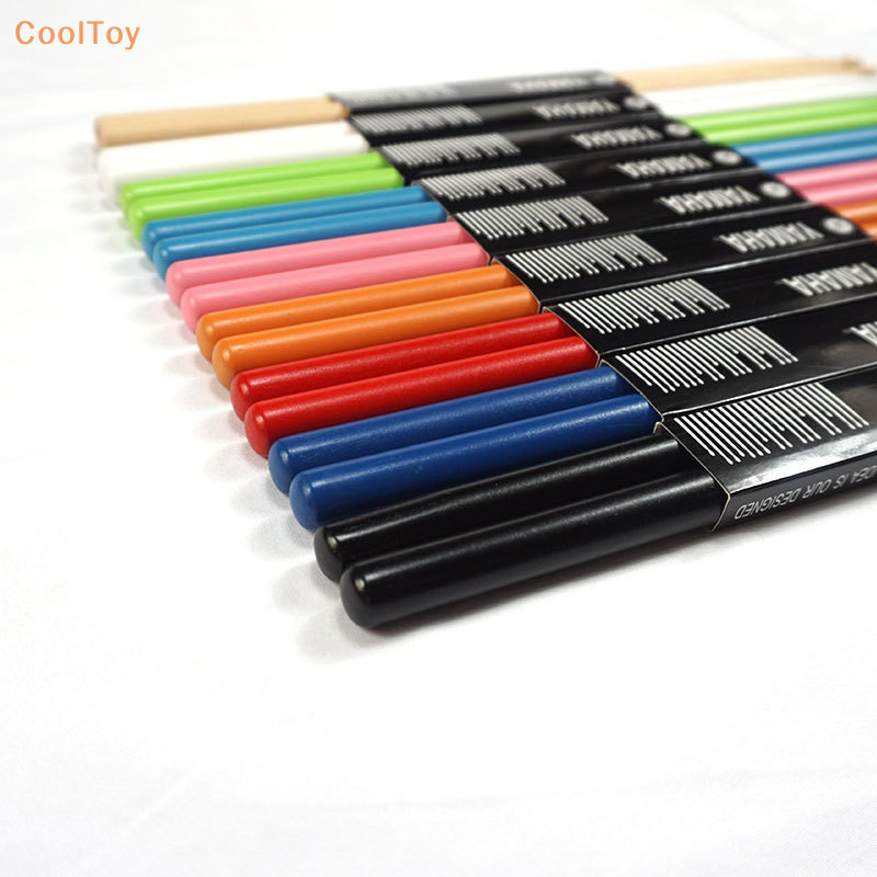 Cooltoy 1 คู ่ ไม ้ 5A กลอง Sticks คลาสสิก Maple ไม ้ Teardrop หัวกลองพร ้ อมกระเป ๋ าถือเครื ่ องดนตรีอุปกรณ ์ เสริม HOT