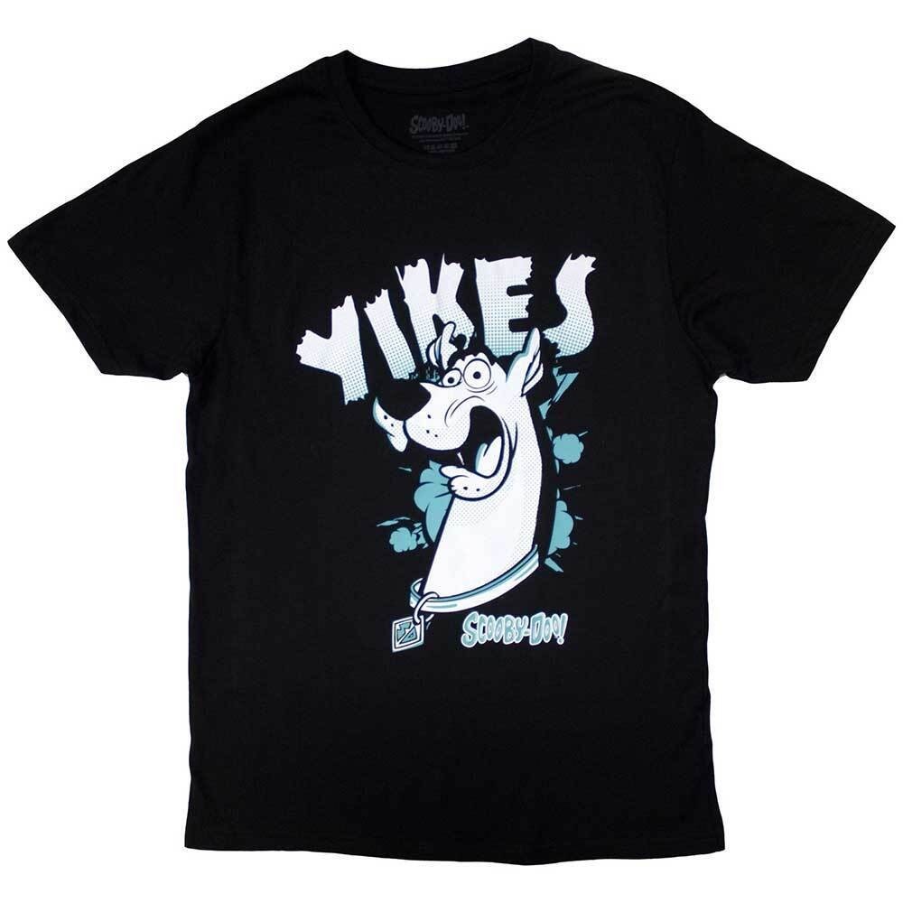 เสื้อยืด Scooby Doo: Yikes Scooby Blue - Black Cotton