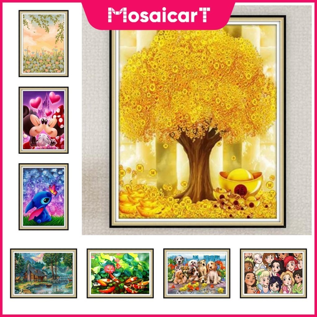 【MA คลังสินค ้ าพร ้ อม 】 สัตว ์ ชีวิตภูมิทัศน ์ 5D ชุดภาพวาดเพชรภาพวาดเพชรเครื ่ องมือเจาะเต ็ มรูปแบบ DIY ของขวัญตกแต ่ งบ ้ าน 20x20 ซม./30x40 ซม .