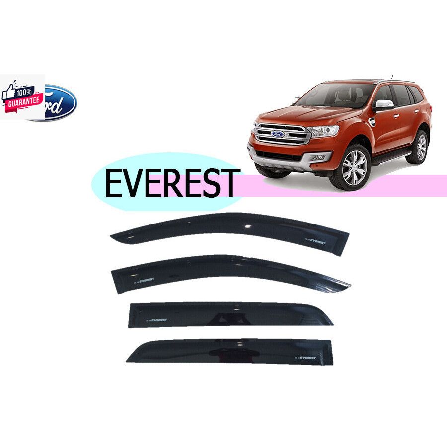 กันสาด Ford Everest 2015 2016 20107 2018 2019 2020 2021 2022  สีดำ