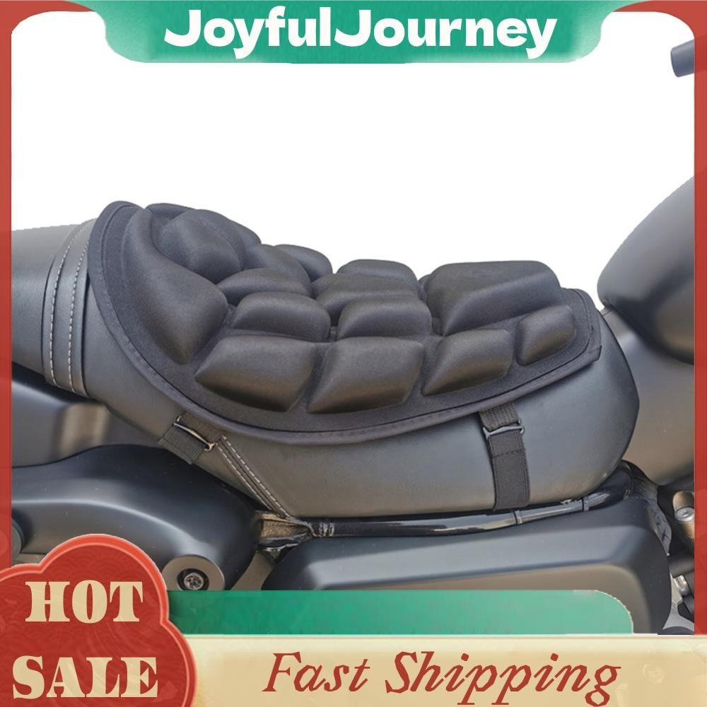 [ Joy ] เบาะรองนั ่ งรถจักรยานยนต ์ 3D Comfort Gel Breathable Air Motorcycle Pillow Pad Cover