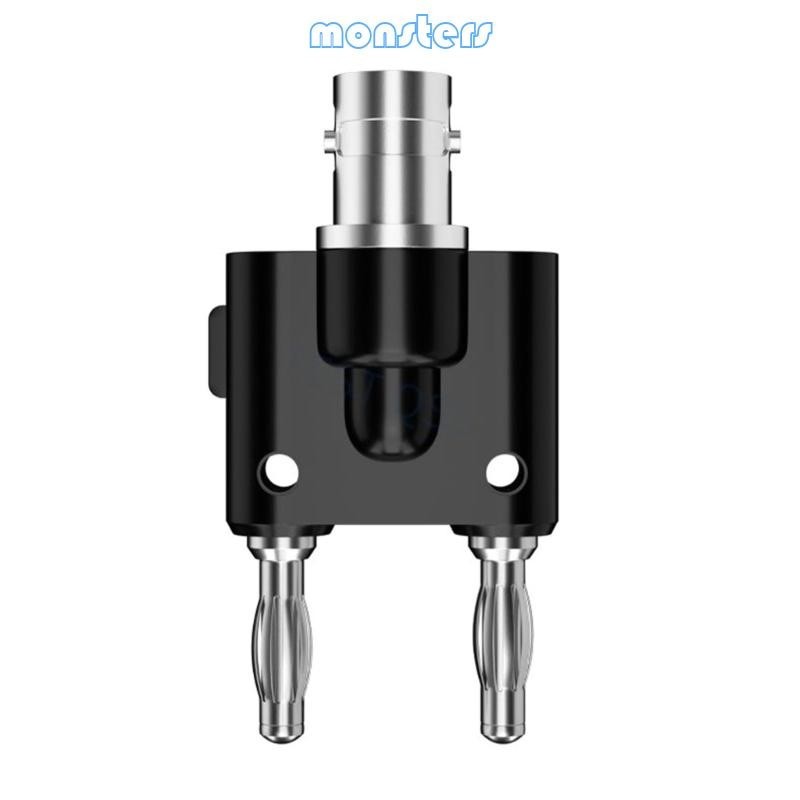 Mon Bnc-Plug ถึง Twin Dual Banana Jack หญิง Coaxial 4 มม. Connector สําหรับ Oscilloscope