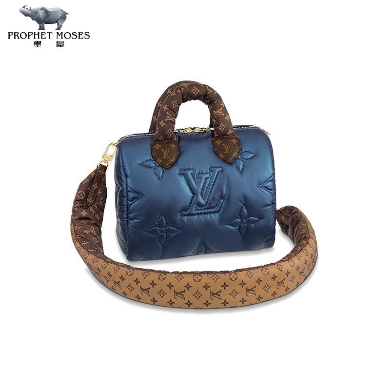 Louis Vuitton/Louis Vuitton Women's Bag Monogram Embroidered Pattern SPEEDY 25 Handbag, Shoulder Bag, Crossbody Classic