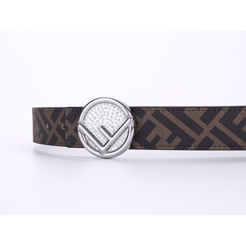 Fendi Classic High-End Belt Men Fashion Retro Trend เข็มขัดเยาวชนกลางอายุ AK