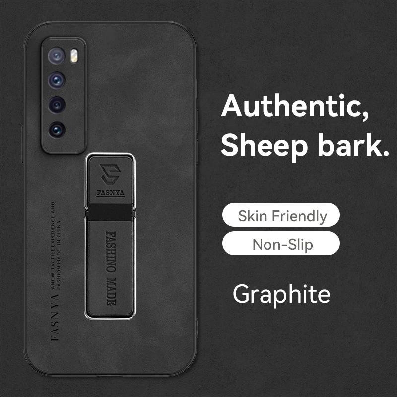สําหรับ Huawei Nova 7 5G กรณี Hard กันกระแทกหนัง PU ป้องกันโทรศัพท์มือถือฝาหลังสําหรับ JEF-NX9 โทรศัพท์ปลอกยึดผู้ถือ
