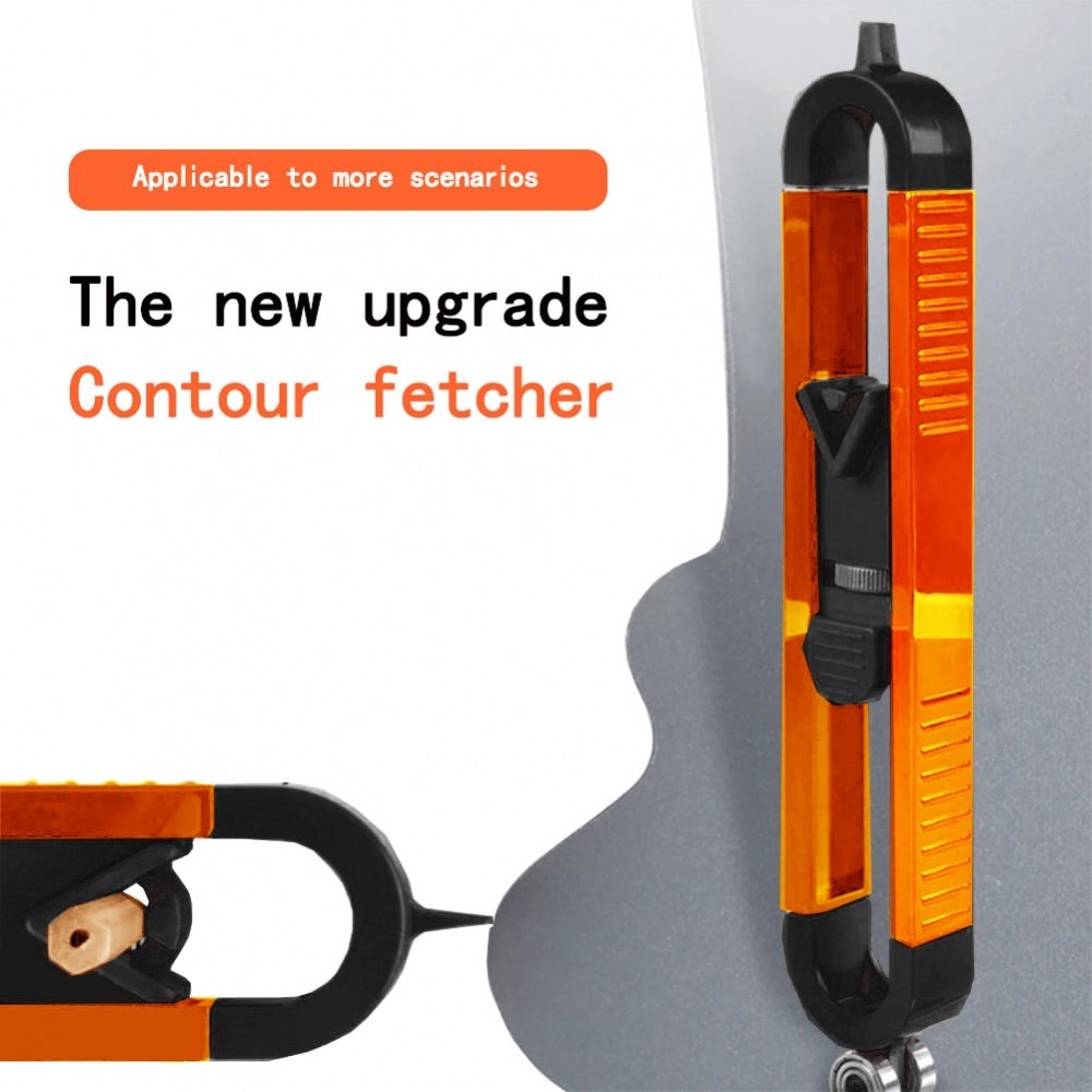 Precision Profile Scribing Ruler Contour Gauge with Lock Ensure Accurate Shaping#TWILIGHT
