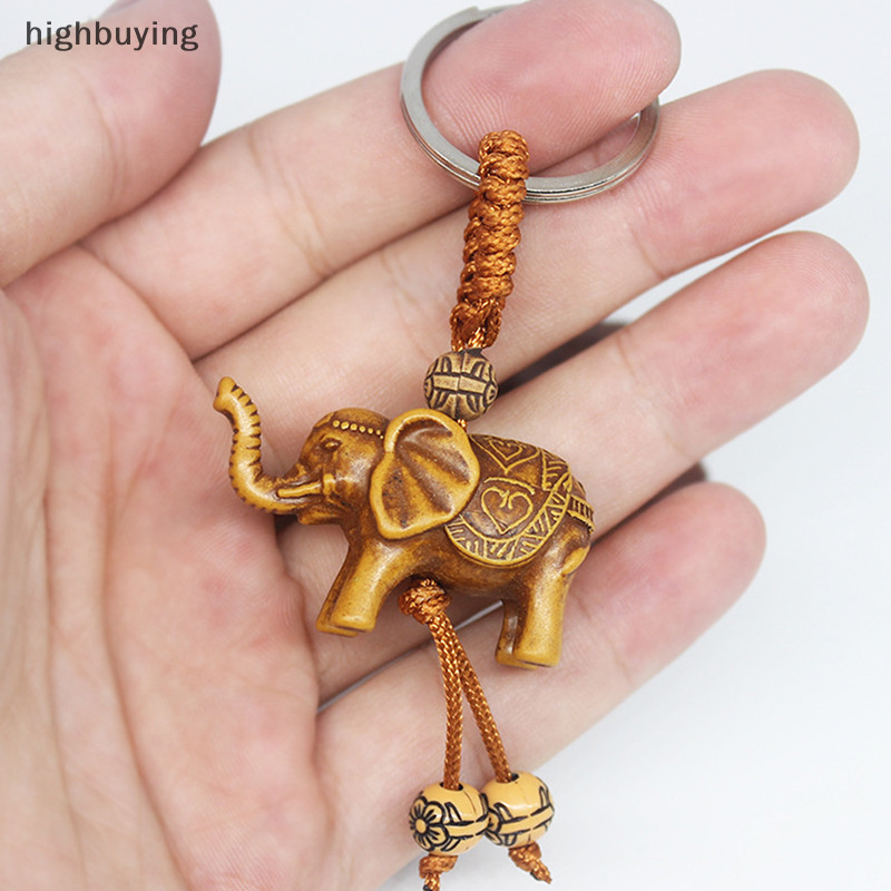 [การซื้อสูง] สัตว์น่ารักช้างพวงกุญแจแกะสลักความร่ํารวยโชคดีสัตว์จี้ 3ง แกะสลักเหมือนจริงช้างจี้กระเป๋าพวงกุญแจที่เก็บกุญแจเครื่องประดับหุ้นใหม