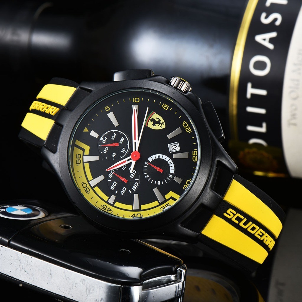 Ferrari Ferrari Fashion Trend Rubber Strap Men 's Watch Rui Watch ys