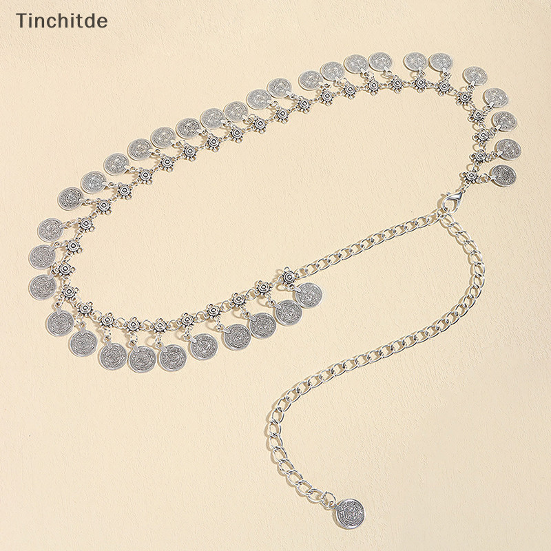 [Tinchitde] สไตล์โบฮีเมียน Retro เอว Chain จี้เหรียญสร้างสรรค์ sel เอวชุดเสื้อตกแต่งเข็มขัดเสื้อผ้าอุปกรณ์เสริม [ที่ต้องการ]
