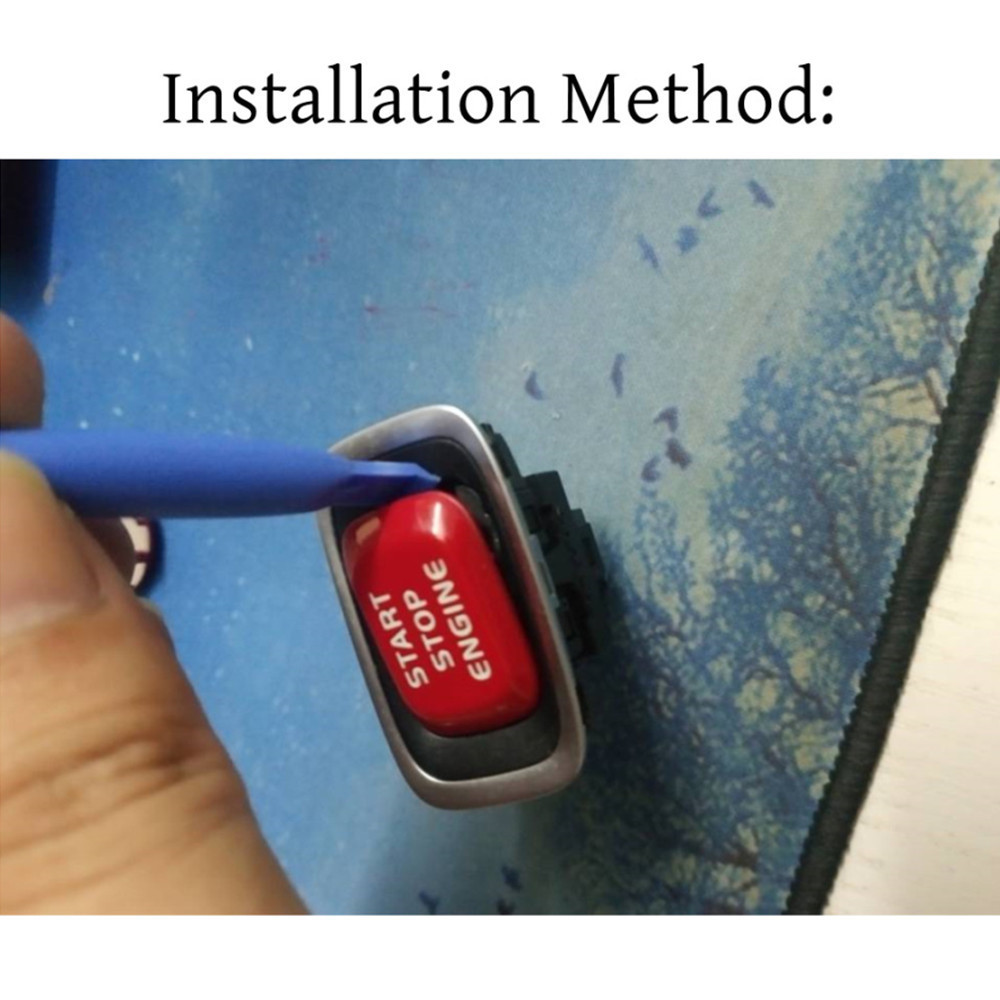 สําหรับ Volvo V40 V60 S60 XC60 S80 V50 V70 XC70 จัดแต่งทรงผมรถเครื่องยนต์ปุ่มเปลี่ยนฝาครอบหยุด Swtich Key Decor รถอุปกรณ์เสริม - รูปที่ 3