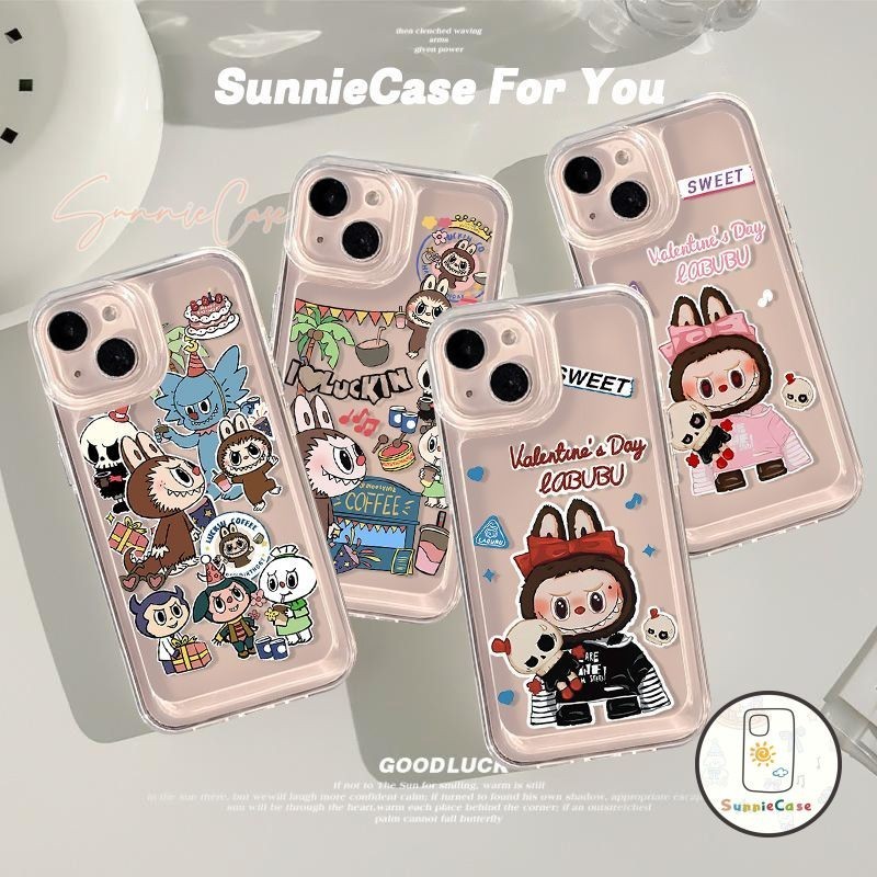 การ์ตูนคู่รักป๊อปสมาร์ทบับบูสำหรับ ที่อยู่อาศัย เข้ากันได้ IPhone 11 13 15 12 14 Pro Max XR 15 7 8 14 Plus X XS Max SE