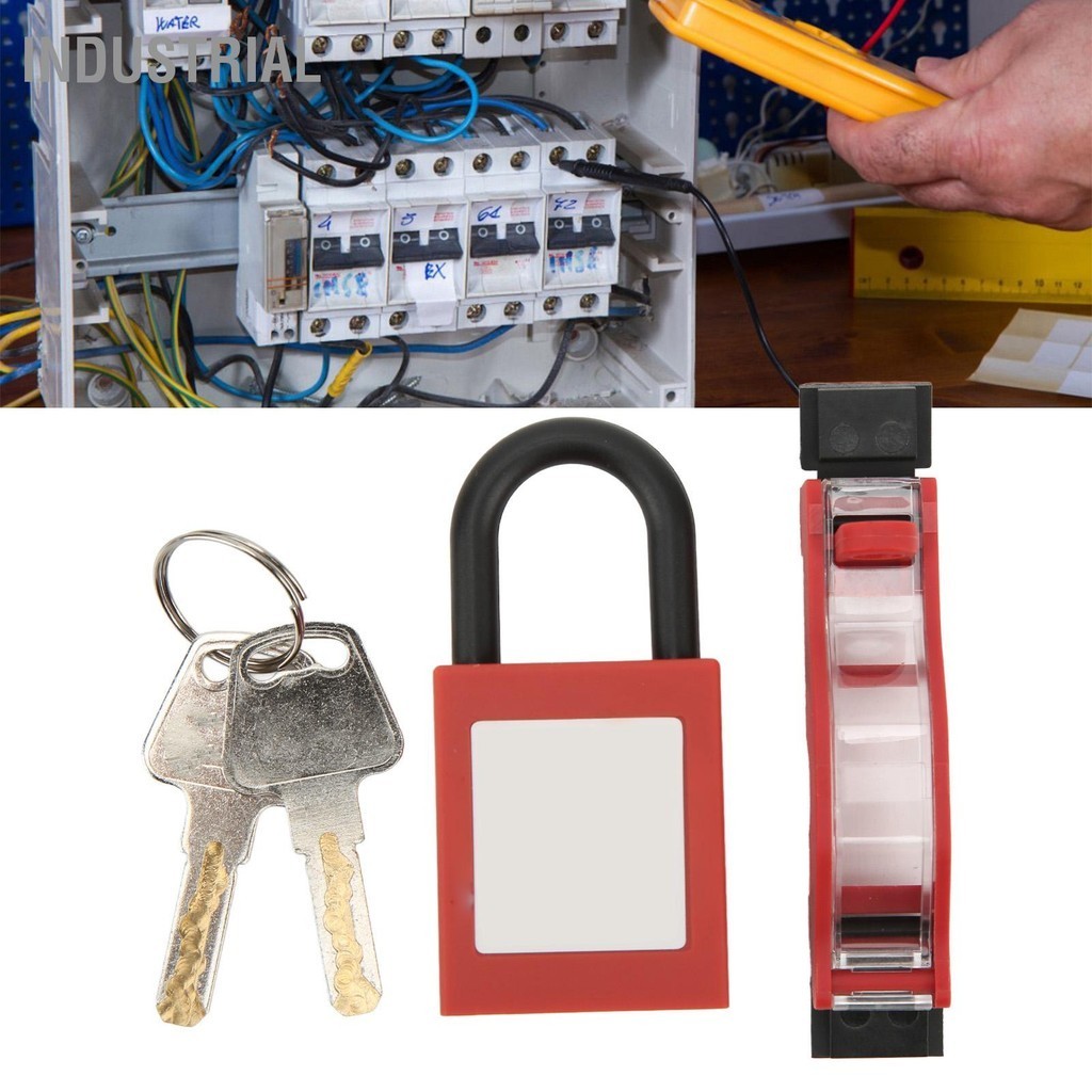 Industrial Circuit Breaker Safety ล็อค ชุดกุญแจป้องกันโปร่งใส ชุด Fit สำหรับสวิตช์อากาศ 1P