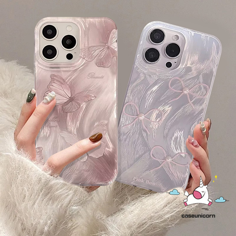 สําหรับvivo Y36 Y100 Y15 Y27 Y12s Y20 Y22 Y30 Y17 Y21 Y17s Y35 Y21s Y27s Y16 Y33 Y11 Y12i Y51 V25 Y91C Y27s Y19 V25 V29 V15sกรณีผีเสื้อมุกกรณีโรแมนติก