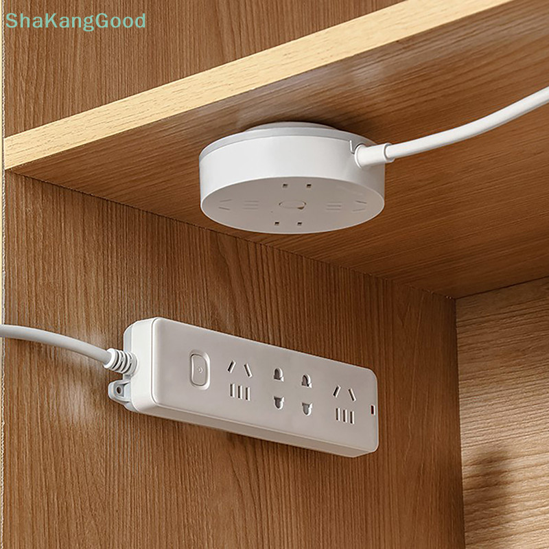 Skth ซ็อกเก็ตบอร์ด Retainer Self-Adhesive Organizer Traceless แขวนผนัง Strip Fixator Plug-in ที่ถอดออกได้ติดผนัง Fixer SKK