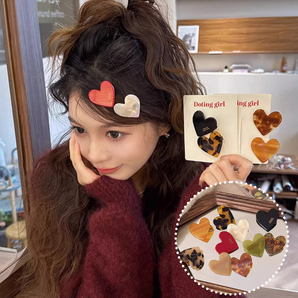 Jojo COCO Acetic Acid Love Heartbreak Hairpin แฟชั ่ นเกาหลีน ่ ารักหวานสาว Headdress