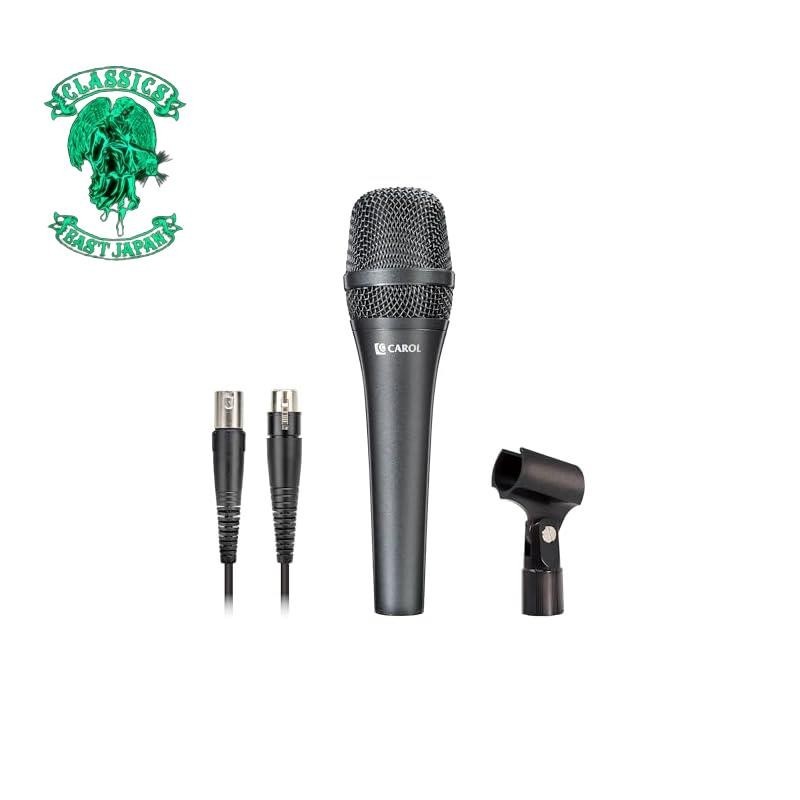 CAROL AC-910S XLR microphone with XLR cable, dynamic microphone for vocals and karaoke, uni-directional for events, speeches, stages, studios, and outdoor use. Includes microphone holder, ideal for vocalists.