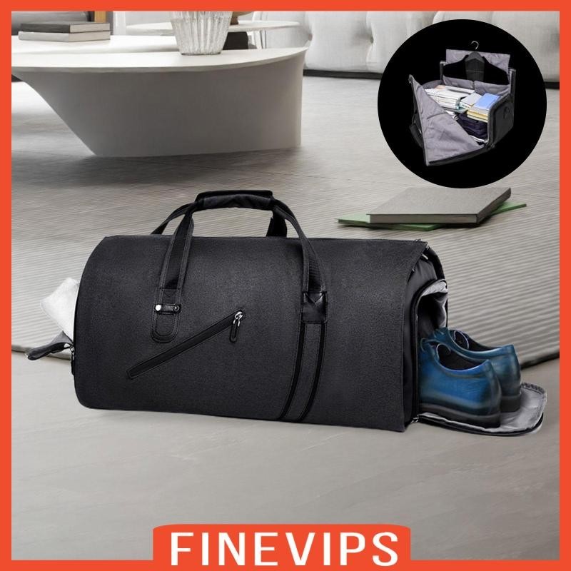 [Finevips ] Carry on Overnight Bag Folding Carry on Bag กระเป ๋ าเดินทางอเนกประสงค ์ Duffle Bag