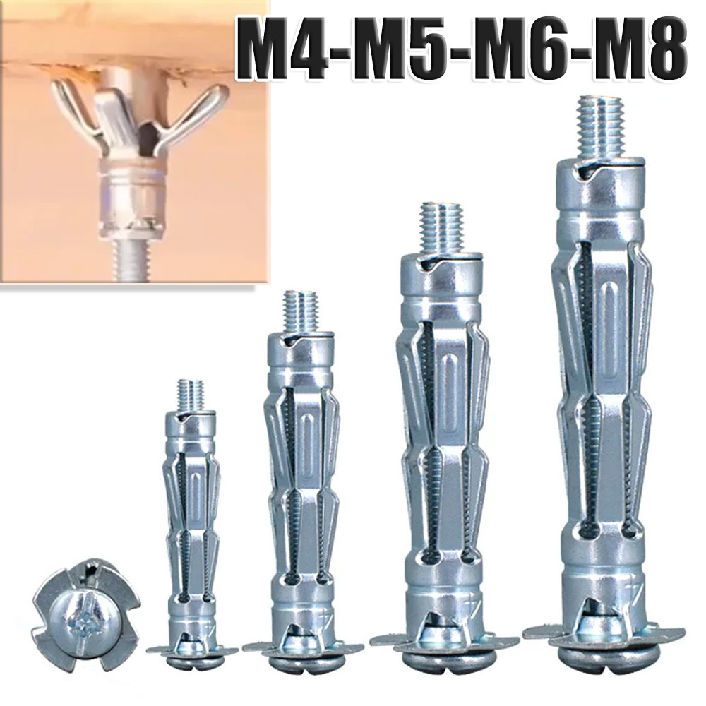 Heavy Expansion Bolt ชุดปฏิบัติ Drywall Anchor พร ้ อมสกรู Self เจาะผนังบ ้ านเจาะสําหรับยิปซั ่ มบอร ์ ดไฟเบอร ์ บอร ์ ด
