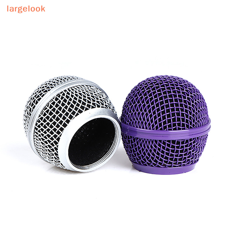 [largelook] 1 ชิ้นสําหรับ Shure SM58 ไมโครโฟนไร้สายเปลี่ยนตะแกรงไมโครโฟนโลหะ Replacing Professional Party Mic Head Part