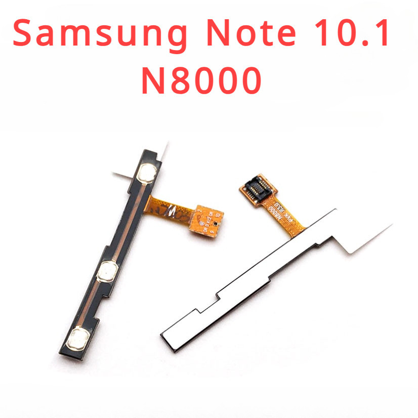 ปริมาณปุ่มสวิตช์เปิดปิดปุ่ม FLEX CABLE สำหรับ Samsung Galaxy หมายเหตุ 10.1 N8000 อะไหล่เปลี่ยนสายเคเบิล