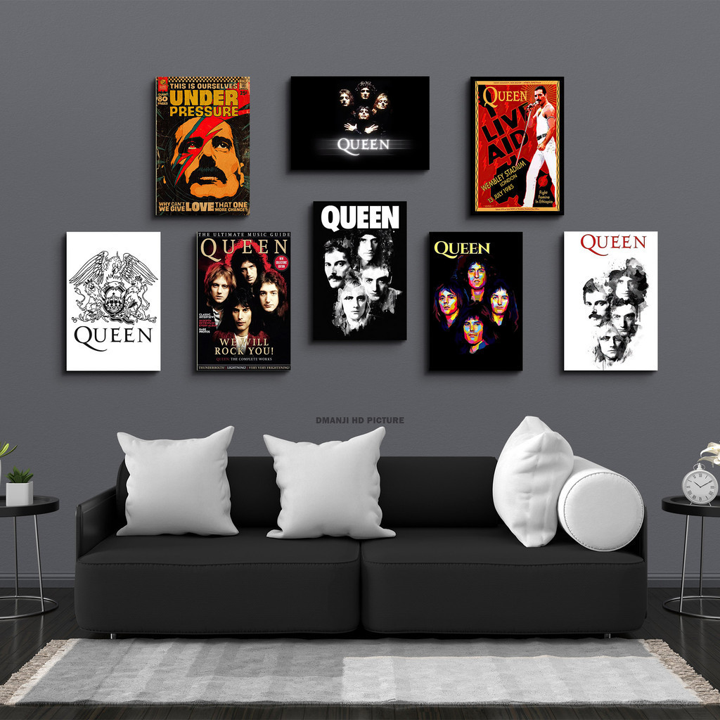 Kayu HIASAN DINDING QUEEN BOHEMIAN RHAPSODY BAND WOODEN POSTER / QUEEN BAND WALL DECORATION / QUEEN 